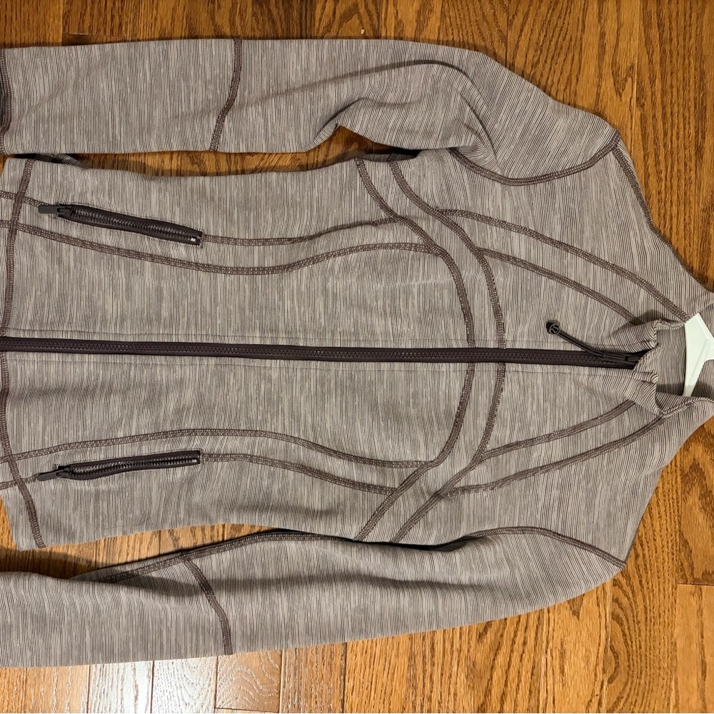 Lululemon Purple Define Jacket, striped